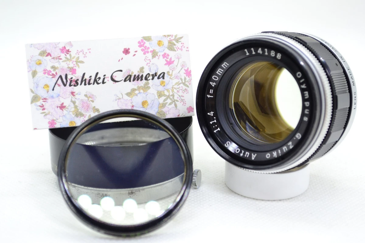 [Near Mint] Olympus G.Zuiko Auto-S 40mm F1.4 for Pen F Overhaul w/ S-45 Hood