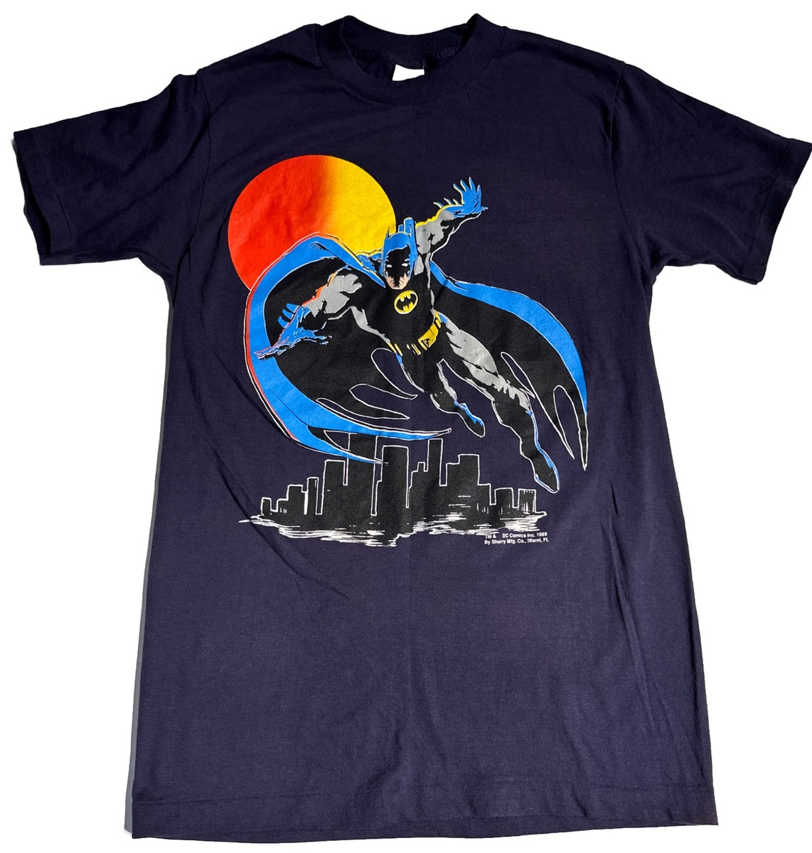 Vintage Batman 1989 DC Comics T Shirt Boys Large Sherry Miami FL