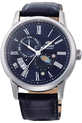 Orient Men's Sun & Moon 43mm Automatic Watch RA-AK0011D