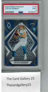 2020 Panini Phoenix Justin Herbert #103 Rookie RC Los Angeles Chargers PSA 9 🧨✨