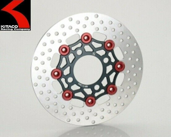 KITACO #500-1432700 FLOATING DISC ROTOR BLACK PLATE / RED PIN