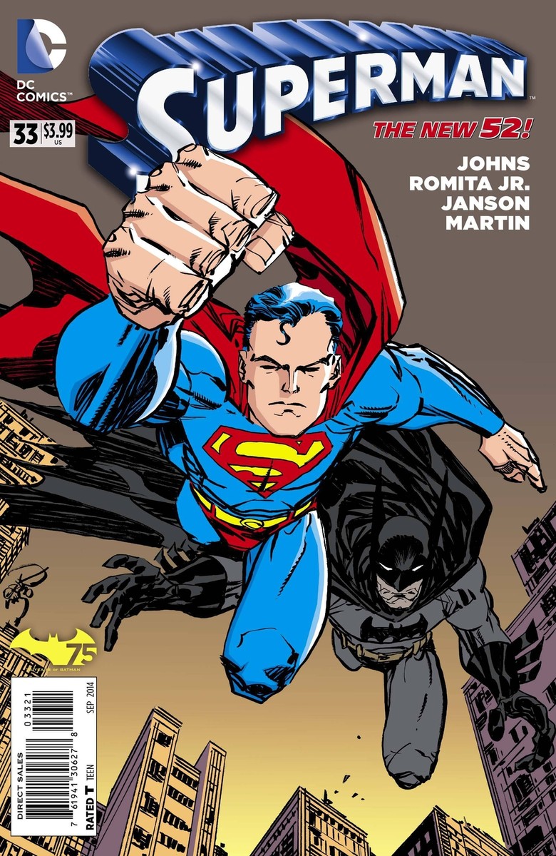 SUPERMAN #33 BATMAN 75TH ANNIV ERIK LARSEN VARIANT COVER DC COMICS