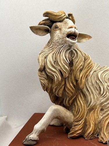 Pecora Animale Da cortile Presepe Napoletano Scena Campestre 19x13Cm cm argilla - Foto 17 di 19