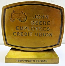 1981 John Deere Employees Credit Union Bank 1892 Froelich Tractor 4th Edition
