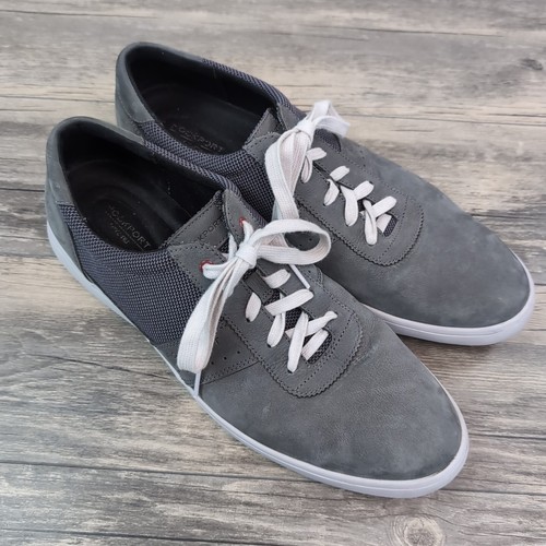 Rockport Men's Size 14 Jarvis Ubal Oxford Shoes Magnet NBK EUC Gray Lace Up - Picture 2 of 11