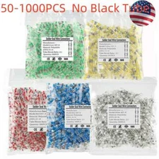 1000-50 Solder Seal Sleeve Heat Shrink Butt Wire Connectors Terminals Waterproof