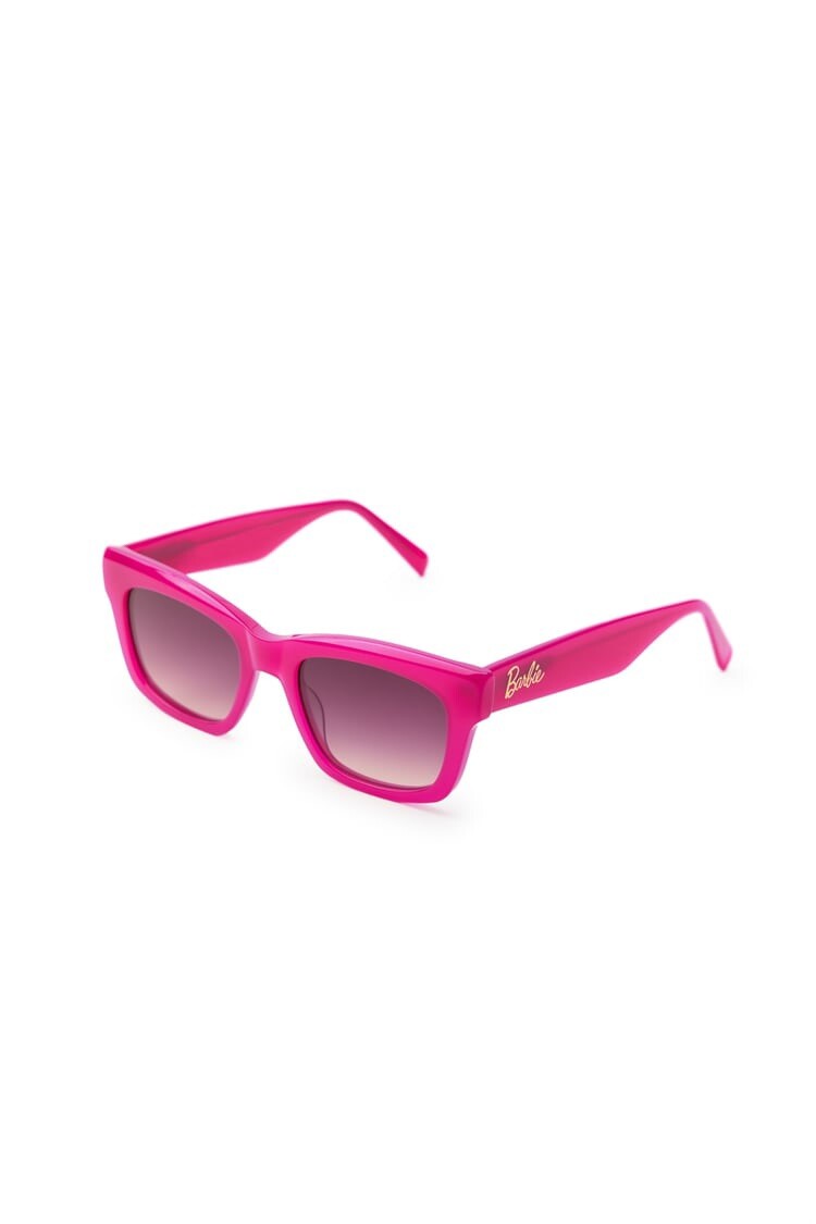 サングラス【Barbie×ZARA】夏、ピンク新品未使用バービー×ザラコラボ Zara X BARBIE THE MOVIE MATTEL RESIN SUNGLASSES HOT PINK