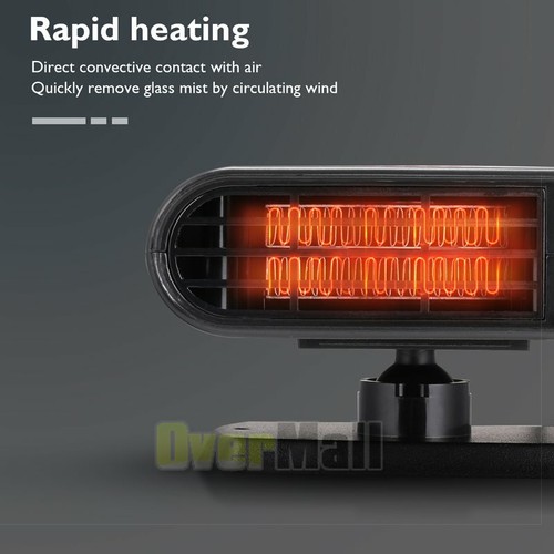 DC 12V Car HEATER FAN Warm Air Blower Defroster Demister Heating Cooling Two Use - Picture 35 of 94