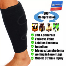 Neoprene calf SUPPORT leg SHIN splints pain injury sleeve compression brace wrap