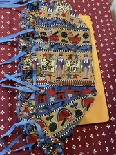 Longaberger Small Picnic Basket Liner Land of Liberty Homemade