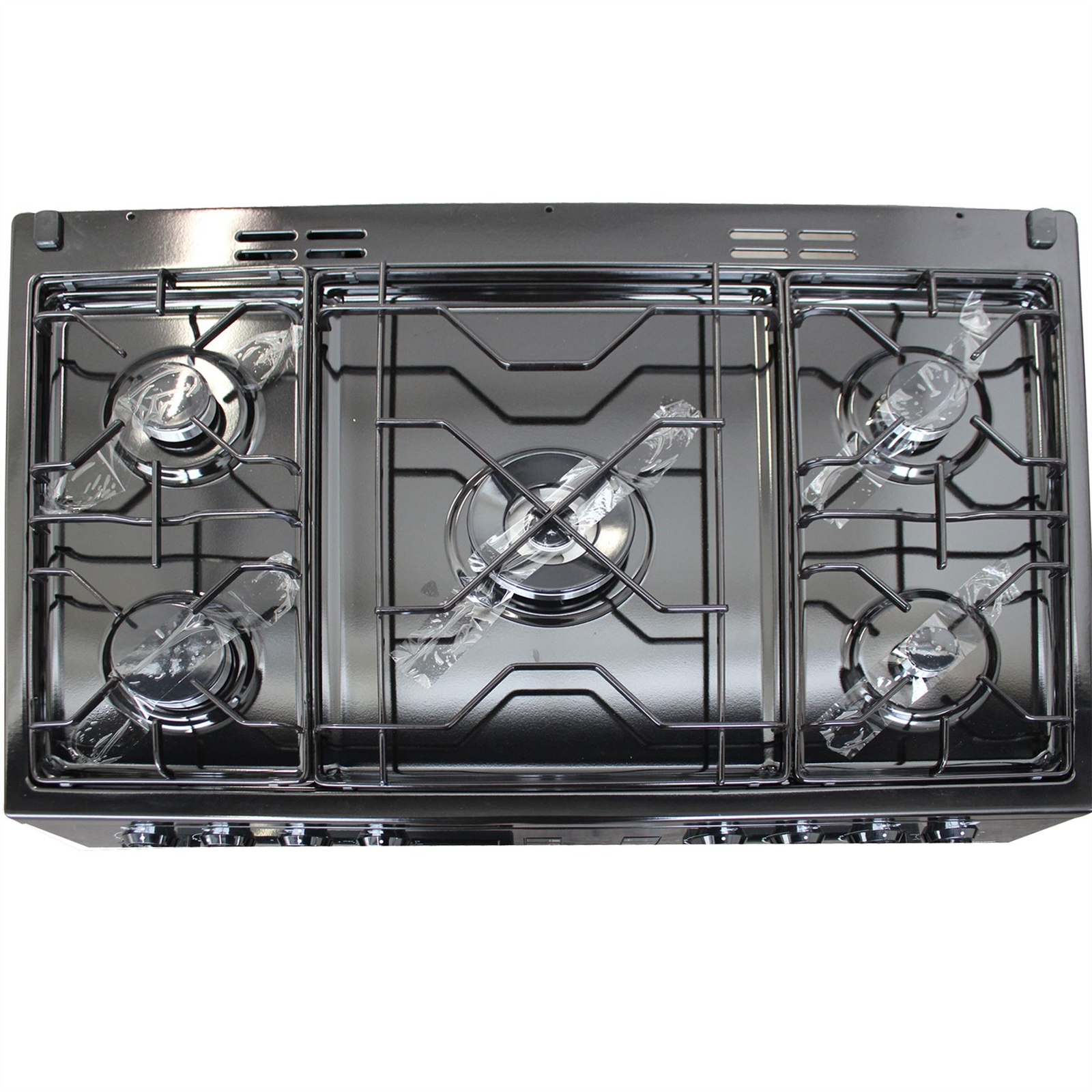 Beko Freestanding 90cm double oven range cooker KDVF90K Black