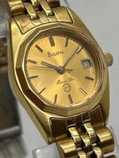 Bulova 92G25 Ladies Watch Gold Tone Stainless Steel Watch NJL025228