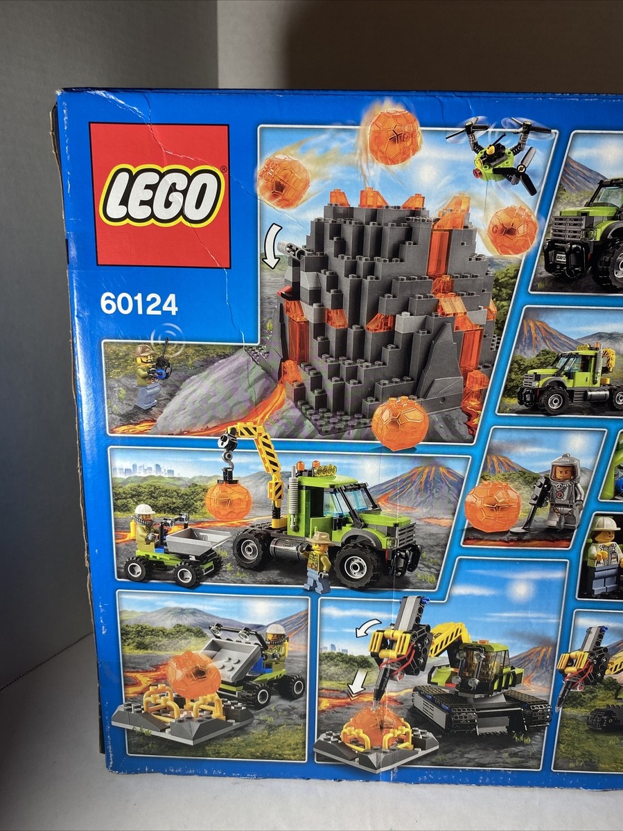Brand New! LEGO CITY Volcano Exploration Base 60124 Digger Truck