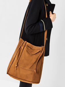 suede tote bag zara
