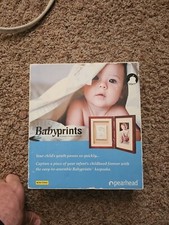 Pearhead Babyprints Newborn Baby Handprint Or Footprint Deluxe Photo Frame