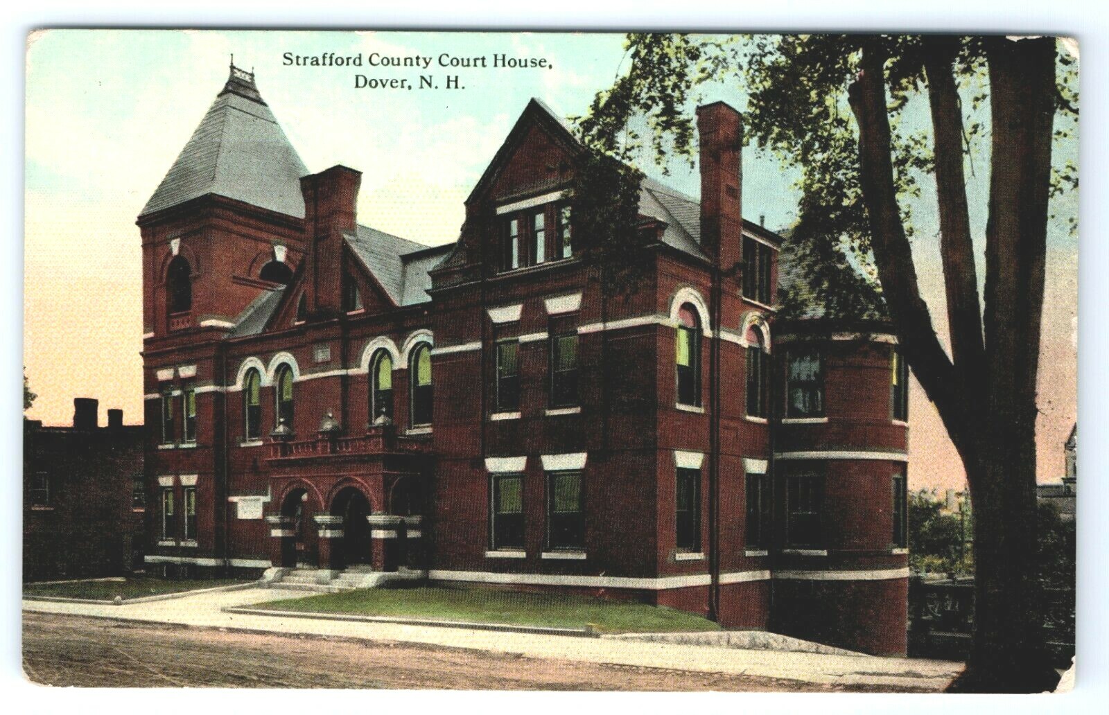 Vintage Postcard Strafford County Court House Dover New Hampshire NH eBay