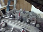 2 XS650 CHROME TOP END OIL LINE SPIKE BOLTS chopper bobber xs 650 pike banjo