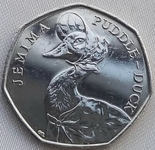 2016 JEMIMA PUDDLE-DUCK 50p coin circulated