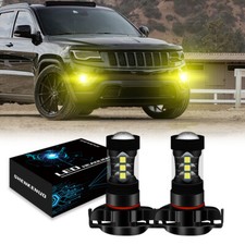 For Jeep Grand Cherokee 2011-2012 - 2x Yellow Led Fog Psx24w Light Bulbs Lamp