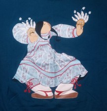 vintage 80s single stitch Native American t-shirt woman Hopi Indian arizona