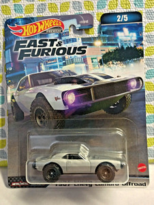 HOT WHEELS PREMIUM FAST & FURIOUS 1967 CHEVY CAMARO OFFROAD NEW