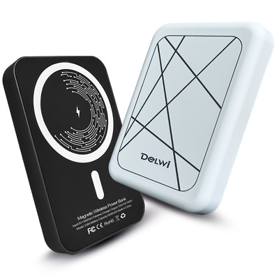 Power Bank Portable Charger Battery 5000mAh Mini Magnetic Wireless Pack