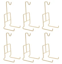 Tea Cup and Saucer Display Stand - Twist Wire Holder Rack - 6 Pack