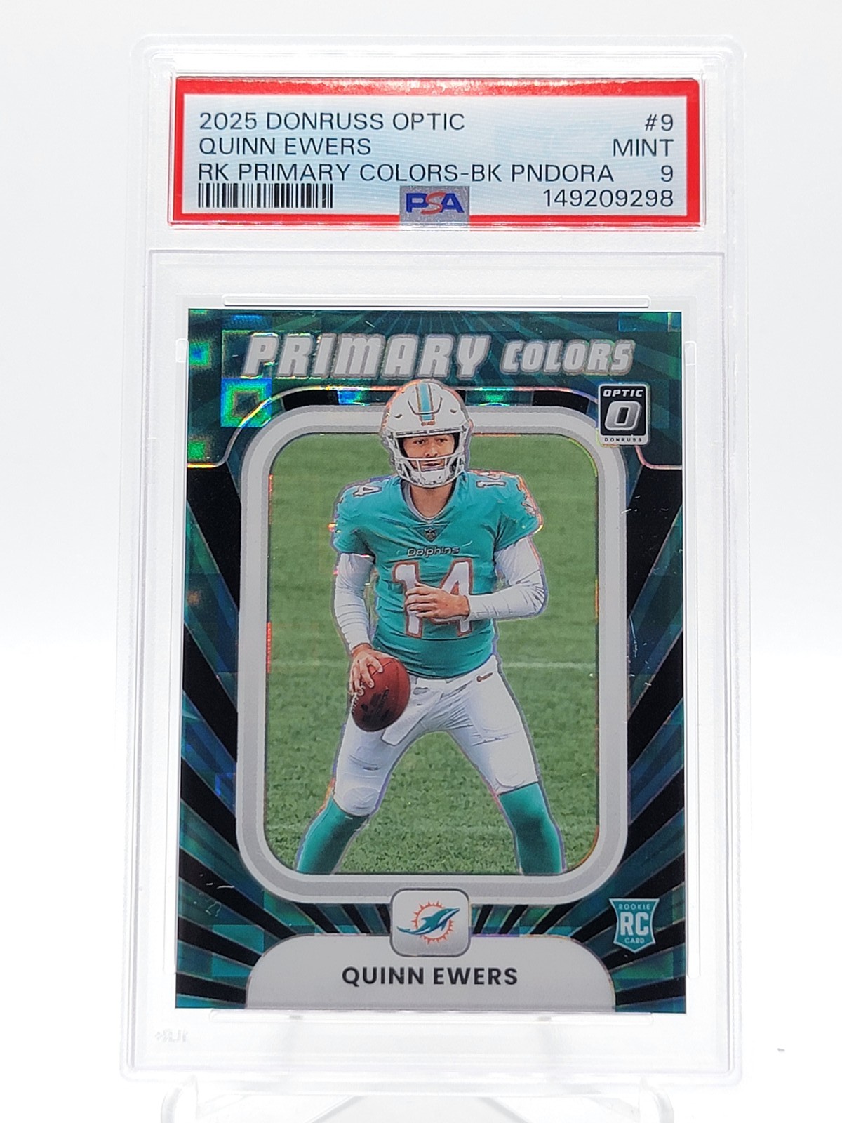 Quinn Ewers Panini Donruss Optic Rookie Primary Colors #9 Black Pandora