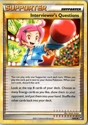 Interviewer's Questions 79/95 Call of Legends Uncommon Trainer Supporter