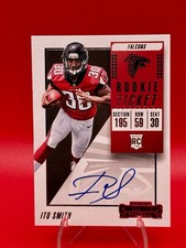 2018 Contenders Ito Smith Rookie Ticket RC ON CARD  AUTO #133 FALCONS. rookie card picture