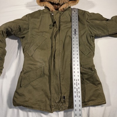 Vintage 1940s WW2 Military US Army Parka Jacket 21x29 | eBay