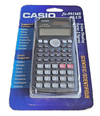 Casio fx-991MS Plus Mathematic Scientific Calculator 2-Line Display- New/Sealed