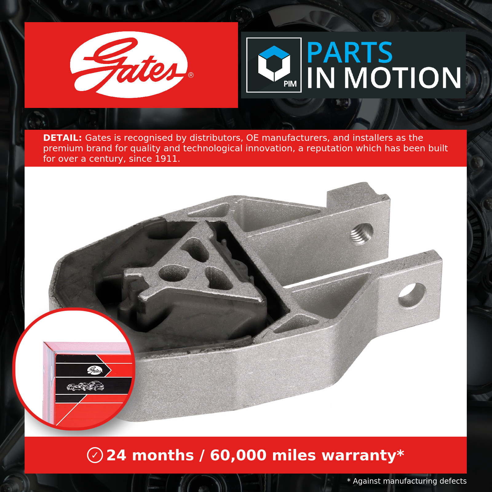 Engine Mount fits FORD C-MAX 07 to 19 6-Speed Automatic Transmission Mounting - Image 9