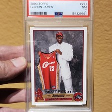 2003-04 Topps Rookie Draft Pick #1 LeBron James #221 PSA 7 Cavaliers