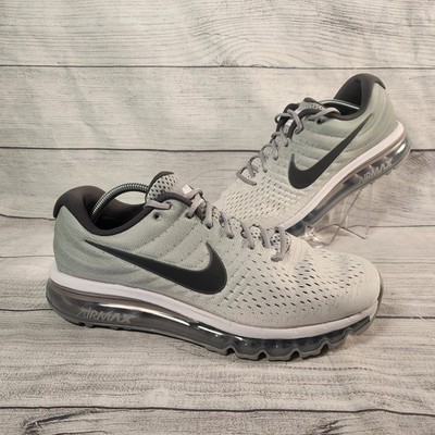 Nike Air Max 2017 Men's Size 11.5 Running Shoes Gray White Black 849559-101