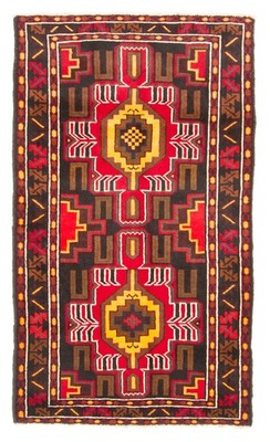 Vintage Traditional Hand-Knotted Area Rug 2'11'' x 5'0'' Oriental Wool Carpet