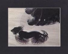 8X10" Matted Print Modern Art Picture: Giacomo Balla, Dog on a Leach