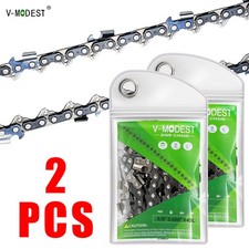2PCS Fit Husqvarna 24" 3/8" .050" 84DL Chainsaw Chain Skip-Tooth Full Chisel