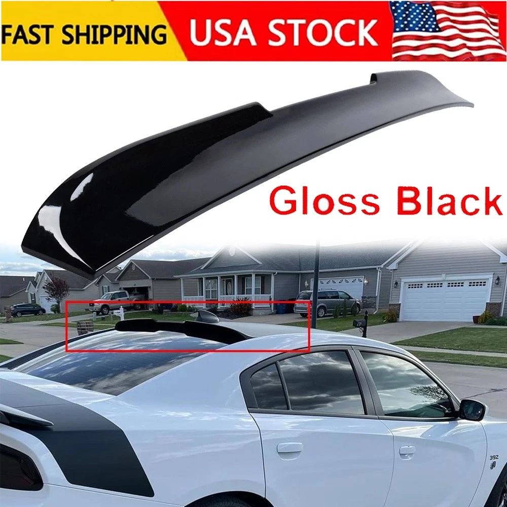 SpoilerKing Rear Roof Spoiler For Dodge Charger 2005-2010 - Unpainted Flat Black