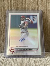 2022 Topps Chrome Update Connor Overton Refractor Rookie RC Auto #AC-CO Reds