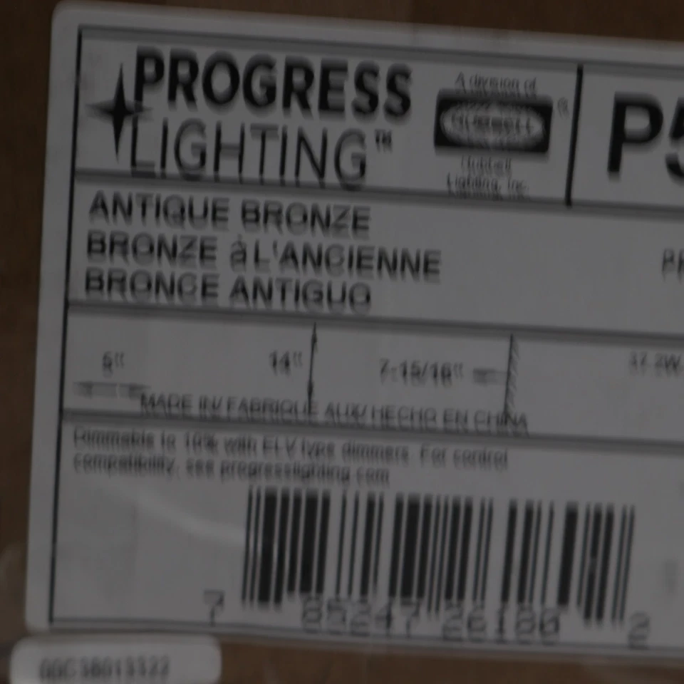 Linterna de pared de cilindro moderno fundido cuadrado LED Progress Lighting para exteriores Foto 3 de 4