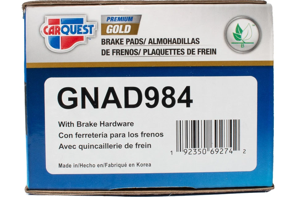 Pastillas de freno traseras Carquest Gold aptas para Mercedes-Benz CL55 AMG CL600 GNAD984 2003-2006 Foto 3 de 4