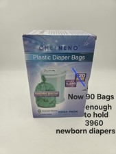 Ubbi Replacement Heavy Duty Diaper Bags 90 Bags Approximately 