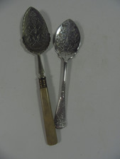 Vintage Berry/  Jam Spoon's  With Engraving .