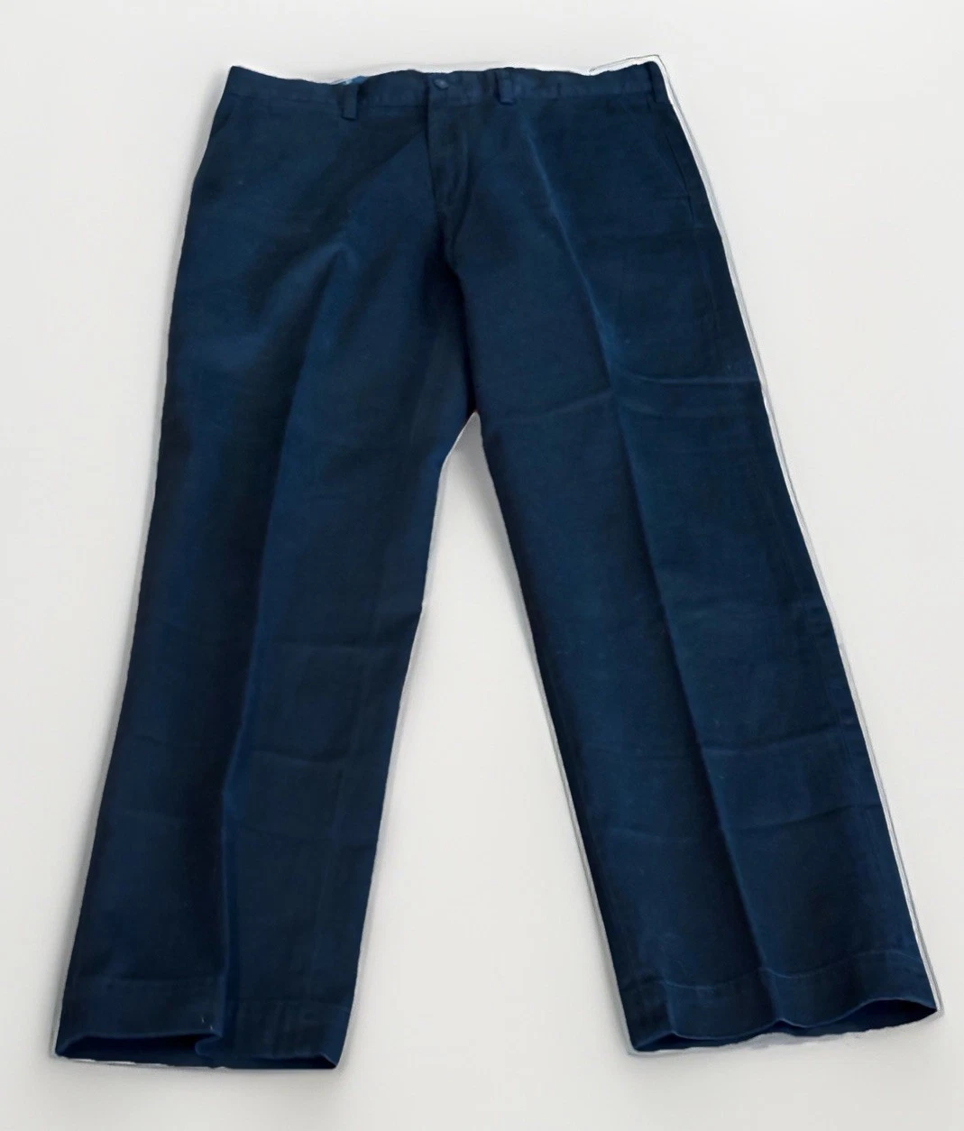 Polo Ralph Lauren Preston Mens 34x31 Black Chino Pants Straight Leg Cotton Prepp