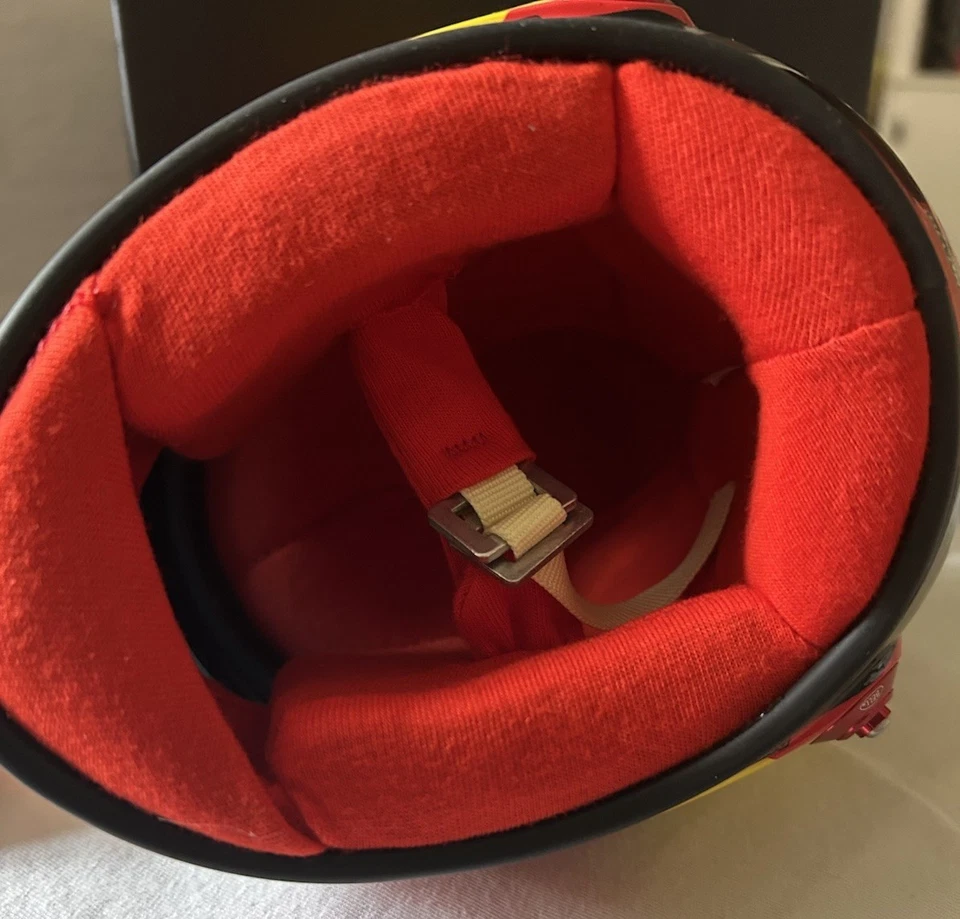 2023 Carlos Sainz Mini Helmet - 1:2 Scale Ferrari Bell F1 Helmet - Model 4100226 - Image 4 of 4