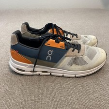 On Shoes Mens Size 12 White Orange Mesh Runni...