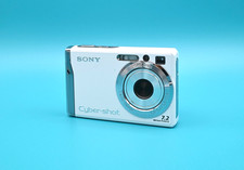Sony Cyber-shot DSC-W80 White Digital Camera Tested w/ Battery Charger Japan