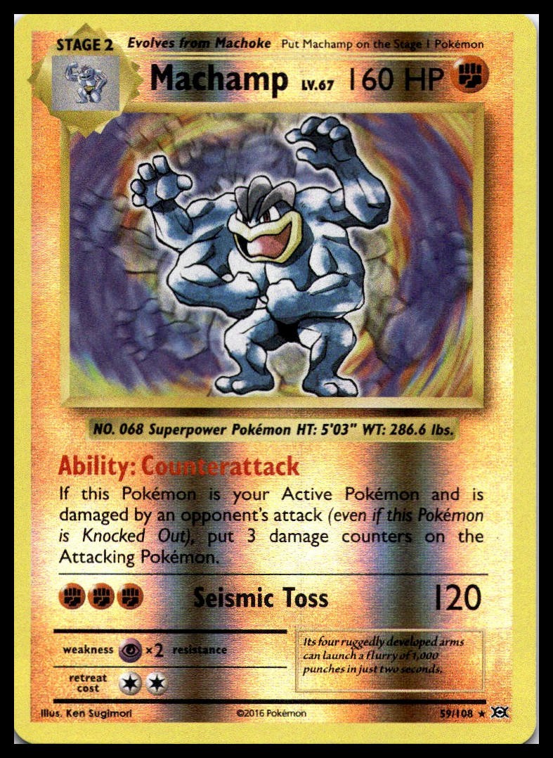 Machamp 59/108 XY - Evolutions Reverse Holo Pokemon Card | NM