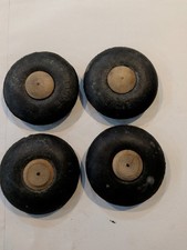 Lot of 4 Vintage "Eagle" Rubber Toy Tires/Wheels - Restoration Parts 2-1/2"